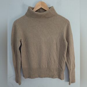 La Camicie Di Chiara Camel Brown Wool Turtleneck Sweater Size M
